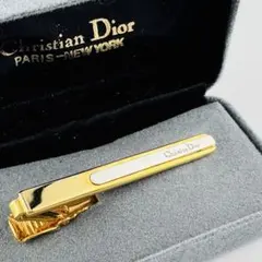 箱付　未使用　Christian Dior ディオール　ネクタイピン ゴールドのサムネイル