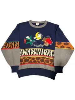 Castelbajac カステルバジャック 動物刺繍セーター ニット 日本製