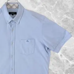 【美品✨】 バーバリーブラックレーベル 半袖シャツ BDシャツ ノバチェック Lのサムネイル