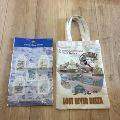 ディズニー　ランダム　トートバッグ　ロストリバーデルタ
