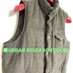 ■URBAN RESEARCH DOORS/グリーンダウンベスト［ダウンベスト］