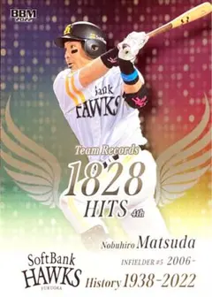 松田宣浩 インサートカード BBM2022 福岡ソフトバンクホークス ヒストリー