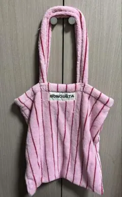 BONGUSTA トートバッグ ピンク ストライプ
