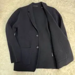 ユニクロ　ニットジャケット　ダークネイビー　Lサイズ