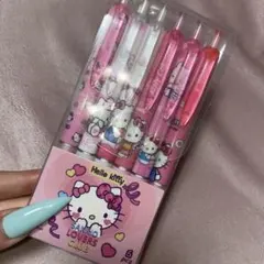 ハローキティ ボールペン 6本セット