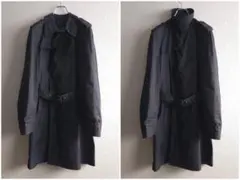 美品 Italy dunhill リシュモン期 トレンチコート 高密度生地 黒色のサムネイル