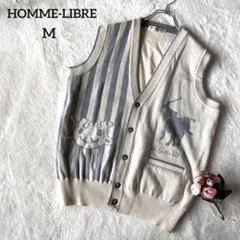 HOMME-LIBRE◇昭和レトロ メンズ ベスト ヴィンテージ ホワイト M
