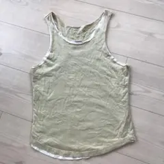 ディーゼルDIESEL シンプルダブルタンクトップ　ロゴ刺繍