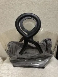 Roberta di Camerino 透明な持ち手R型のハンドトートバッグ ❣️