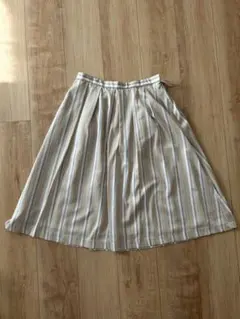 J.PRESS ストライプ フレアスカート