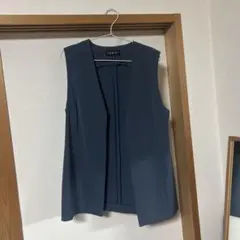 INDIVI グレー ノースリーブ ベスト M