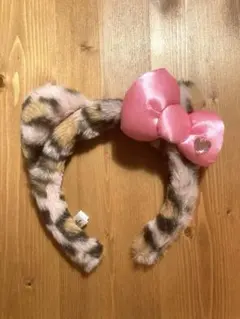 ハローキティ ヒョウ柄 カチューシャ USJ ユニバーサルスタジオジャパン