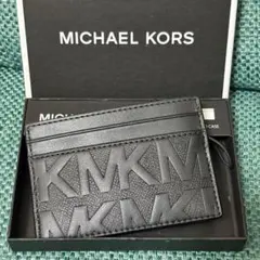 MICHAEL KORS カードケース　ブラック　メンズ　レディース　MKロゴ