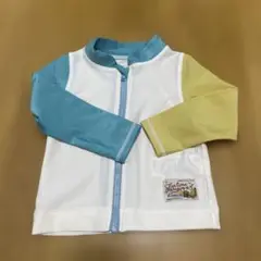 ラッシュガード 90サイズ 青 黄
