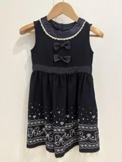 motherways マザウェイズ フォーマルワンピース ネイビー