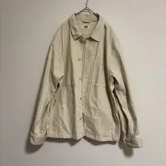 UNIQLO オフホワイト、カバーオール ボタン付き　ライトアウター