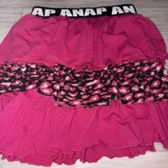 ANAP GIRL ピンク フリルスカート S