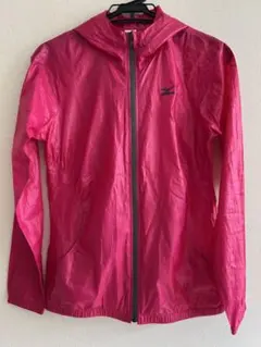 Mizuno レディースフード付きウィンドブレーカー ピンク　M