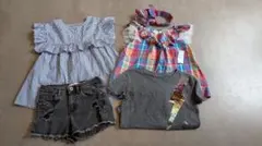 女の子用夏服のまとめ売り4点セット