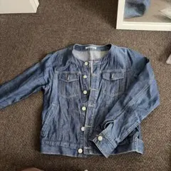 レディース 襟なしGジャン