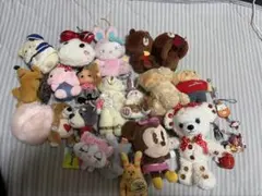 ぬいぐるみマスコットキーホルダーストラップまとめ売りディズニーなど