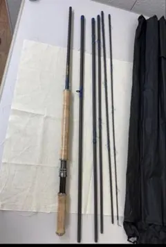 フライロッド 約14ft6ピース カーボン ロッドケース付き 超軽量のサムネイル