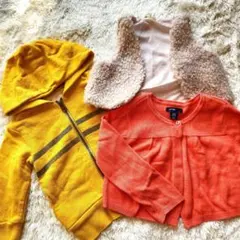 ❣️最終価格【70~80】オレンジハッカ…パーカー カーディガン ボレロ 女の子