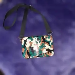 ミニキャリーポーチ迷彩柄ショルダーバッグ