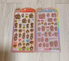 正規品 モンチッチ　うるちゅるポップシール 2種セット