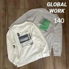グローバルワーク　ヘビロッTEE/プリント長袖Tシャツ ロンT140