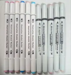 カラーペン ネオピコ、 ダイソーペン 11本セット