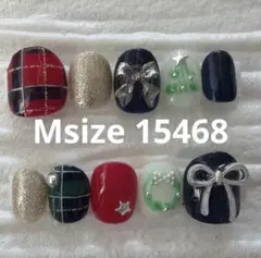 【現品】【値下げ】クリスマス　ツリー　リース　冬　ショートネイル