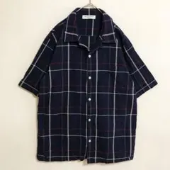 GELATO PIQUE HOMME　チェック柄　オープンカラー　コットンシャツのサムネイル