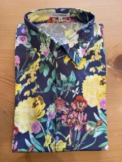NARACAMICIE フラワープリント シャツ M