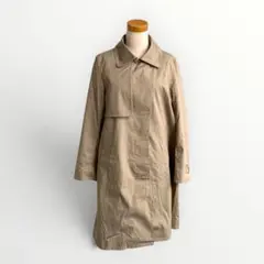 【coen】ステンカラーコート ベージュ レディース ロング