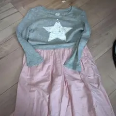 GAP Kids 星型スパンコール付きワンピース L