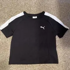 Puma ラグランスリーブ Tシャツ ASIA XS 黒/白
