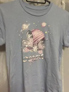 COACH Kiko コラボ バタフライ Tシャツ ライトブルー