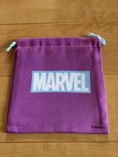 【新品】MARVEL マーベル　紫色　巾着　ミニポーチ