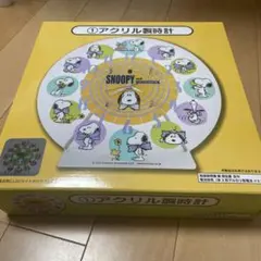 スヌーピーのアクリル製時計