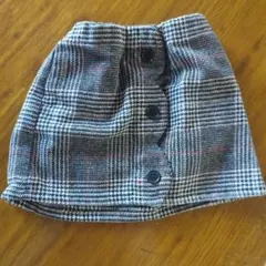 チェック柄 フレアスカート　100cm