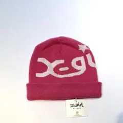 【新品X-girlピンクニット帽】