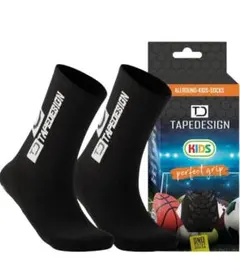 TAPEDESIGN テープデザイン ソックス キッズ ブラック