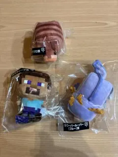 マインクラフト　一番くじ　　アルマジロ　　ウーパールーパー　　スティーブ