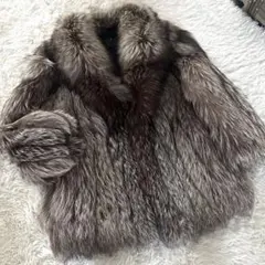 サガロイヤル 金サガ JINDO シルバーフォックス コート 本毛皮 AA803 