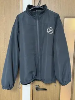 リバーシブル ワンポイントサークルロゴ刺繍スタンドネックボアブルゾン