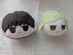 呪術廻戦フェイスぬいぐるみキーホルダー　　灰原雄　七海建人