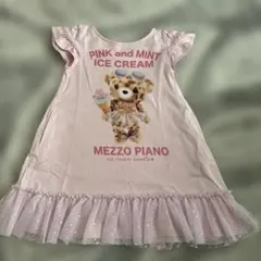 MEZZO PIANO ピンクアイスクリームワンピース 110cm