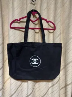 ♡ CHANEL トートバッグ ノベルティ キャンパス ブラック ♡