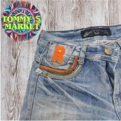 Gパン ライトブルー ショートパンツ レッドペッパー 夏 派手 USED